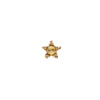 14k gold yellow diamond star single earring - Lodagold