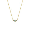 14k gold blue dia angel Necklace - LODAGOLD