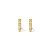 14k gold grey diamond stud earrings - LODAGOLD
