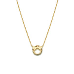 14k gold heart emoji Necklace - LODAGOLD