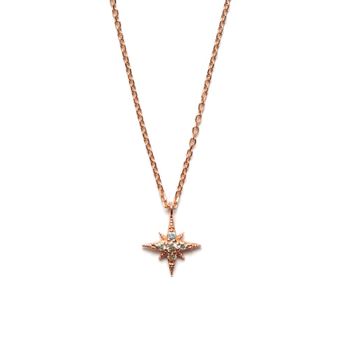 14k gold green sapphire Starburst Necklace - LODAGOLD
