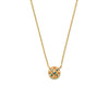 14k gold blue diamond Necklace - LODAGOLD