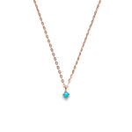 14k gold Turquoise necklace - LODAGOLD