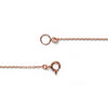 14k gold pink Sapphire&grey dia double heart Necklace - LODAGOLD