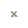 14k gold diamond X piercing - LODAGOLD