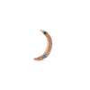 14k gold diamond moon single stud earring - LODAGOLD