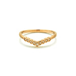 14k gold cognac diamond angel Ring - LODAGOLD