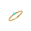 14k gold  Turquoise twist ring - LODAGOLD