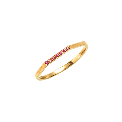 14k gold ruby ring - LODAGOLD