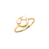 14k gold emoji Heart Ring - LODAGOLD