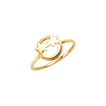 14k gold emoji Star Ring - LODAGOLD