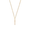 14k gold diamond bar necklace - LODAGOLD