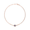 14k gold lapis lazuli flower bracelet - LODAGOLD
