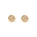 14k gold cognac diamonds earrings - LODAGOLD