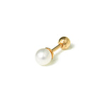 14k gold pearl piercing - LODAGOLD