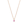 14k gold Ruby necklace - LODAGOLD