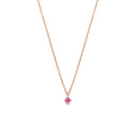 14k gold Ruby necklace - LODAGOLD