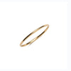 14k yellow gold round wire ring - LODAGOLD