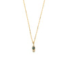 14k gold Blue&Grey Diamond Necklace - LODAGOLD