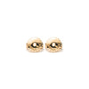 14k gold w/2 pearls stud earrings - LODAGOLD