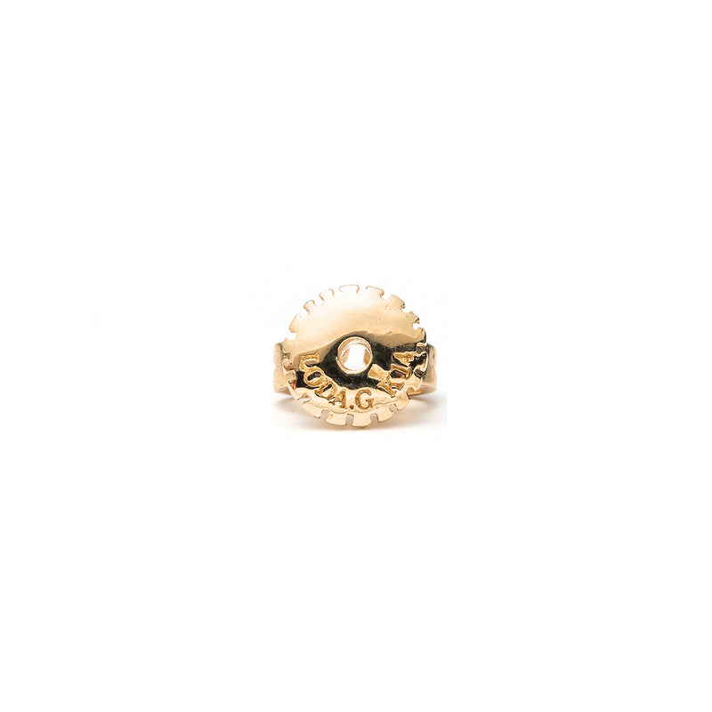 14k gold emoji heart Eyes stud single earring - LODAGOLD