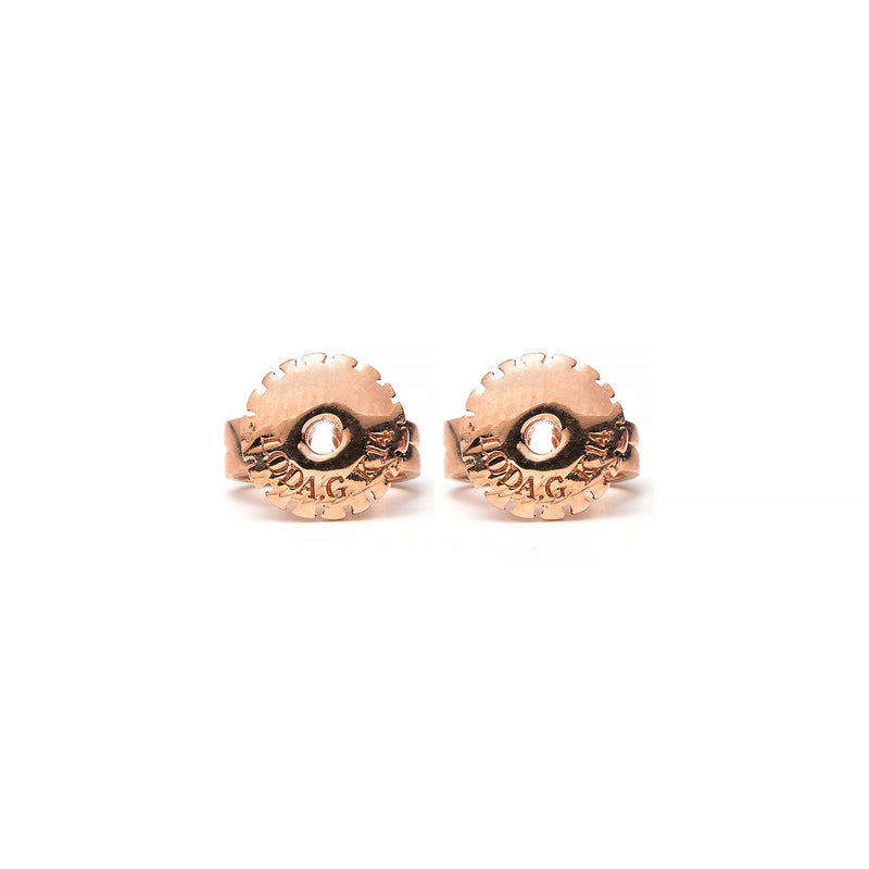 14k gold star&moon diamond stud earrings - LODAGOLD