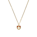 14k gold heart Emoji Necklace - LODAGOLD