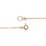 14k gold grey diamond heart Necklace - LODAGOLD