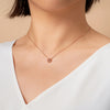 14k gold grey diamond Necklace - LODAGOLD