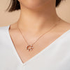 14k gold w/pearls circle necklace - LODAGOLD