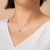 14k gold Blue&Grey Diamond Necklace - LODAGOLD