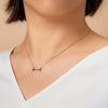 14K gold arrow Necklace - LODAGOLD