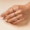 14k gold Blue diamond Heart ring - LODAGOLD