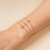 14k gold diamond heart bracelet - LODAGOLD