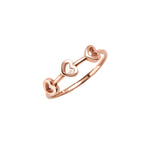 14k gold heart ring - LODAGOLD