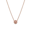 14k gold grey diamond Necklace - LODAGOLD