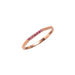 14k gold ruby ring - LODAGOLD