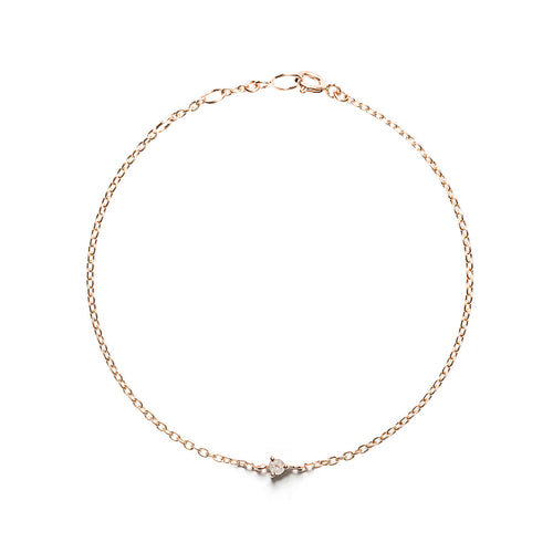 14k gold grey diamond bracelet - LODAGOLD