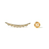 14k gold star stud mismatched earrings - LODAGOLD